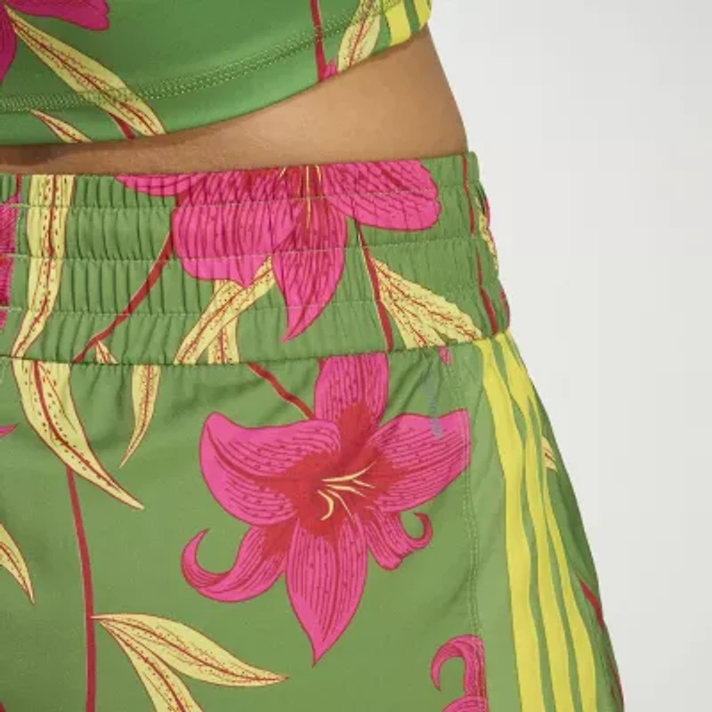 adidas Womens Farm Rio 5" High Rise Active Pull-On Short