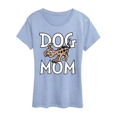 Dog Mom Womens Crew Neck Short Sleeve Classic Fit Dr. Seuss Graphic T-Shirt