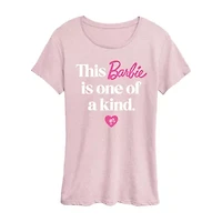 This Barbie Is One Of A Kindwomens Womens Crew Neck Short Sleeve Classic Fit Graphic T-Shirt