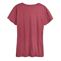 Love Leopard Heart Womens Crew Neck Short Sleeve Classic Fit Graphic T-Shirt