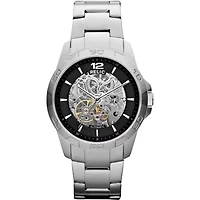 Relic® Mens Silver-Tone Automatic Skeleton Watch ZR12013