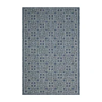 Safavieh Courtyard Collection Adelaide Geometric Indoor/Outdoor Area Rug