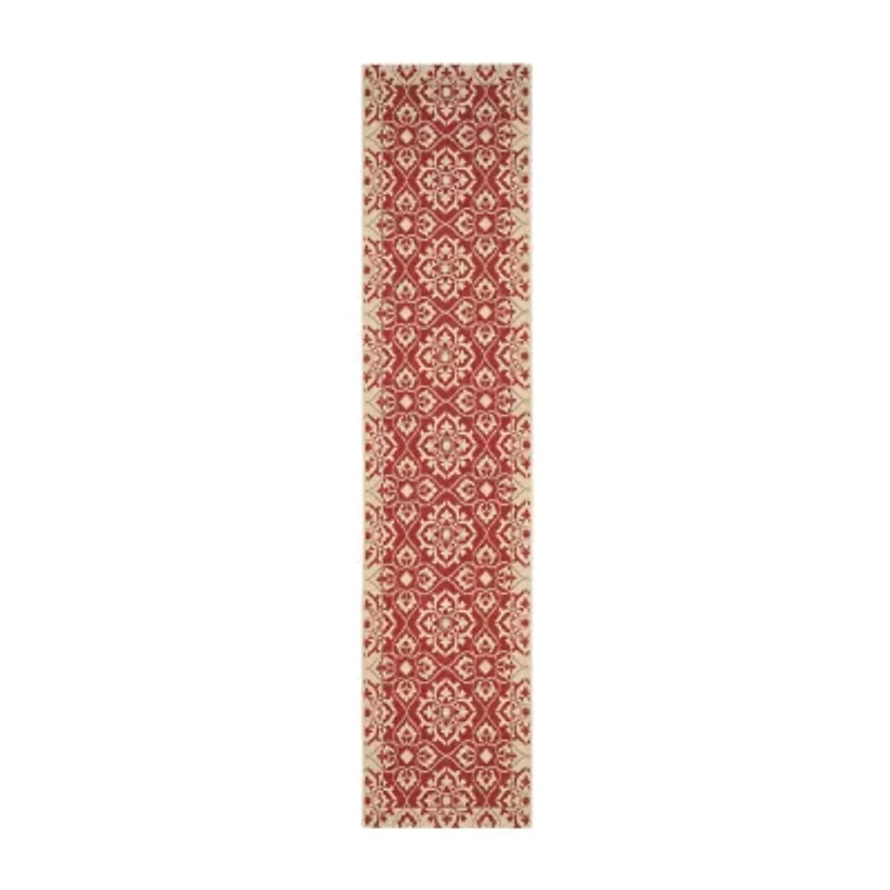 Safavieh Courtyard Collection Spots Oriental Indoor/Outdoor Runner Rug
