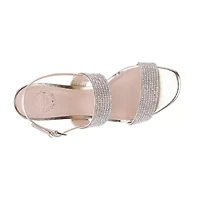 I. Miller Freda Womens Open Toe Wedge Heel Pumps