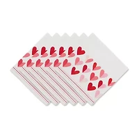 Design Imports Two Hearts Print 6-pc. Napkins
