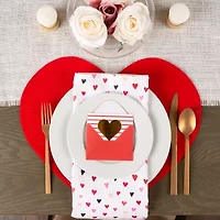 Design Imports Confetti Hearts Print 6-pc. Napkins