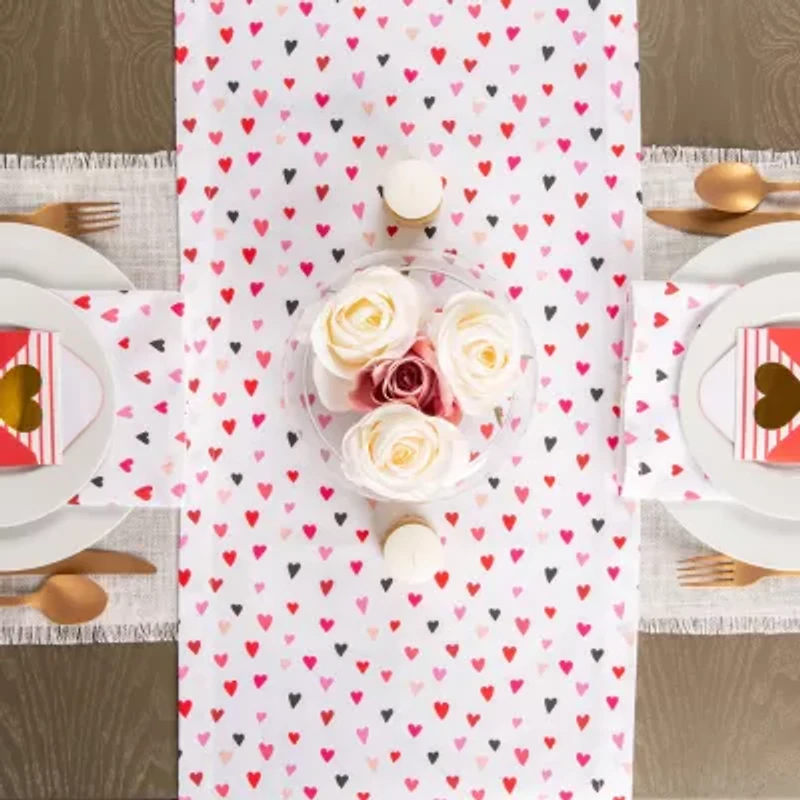 Design Imports Confetti Hearts Print 6-pc. Napkins