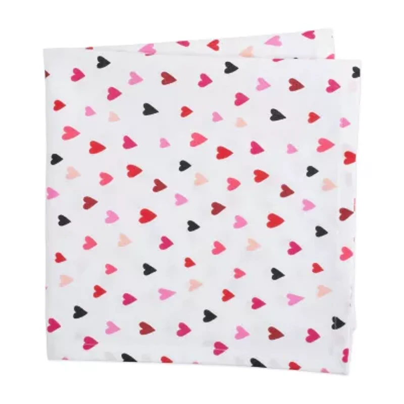 Design Imports Confetti Hearts Print 6-pc. Napkins