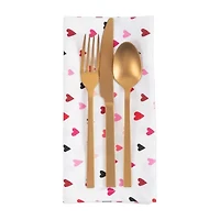 Design Imports Confetti Hearts Print 6-pc. Napkins