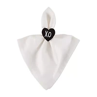 Design Imports Heart Chalkboard 6-pc. Napkin Rings