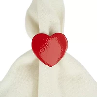 Design Imports Red Heart 6-pc. Napkin Rings