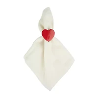 Design Imports Red Heart 6-pc. Napkin Rings