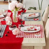 Design Imports Love & Xoxo Checkers Embellished 4-pc. Placemat
