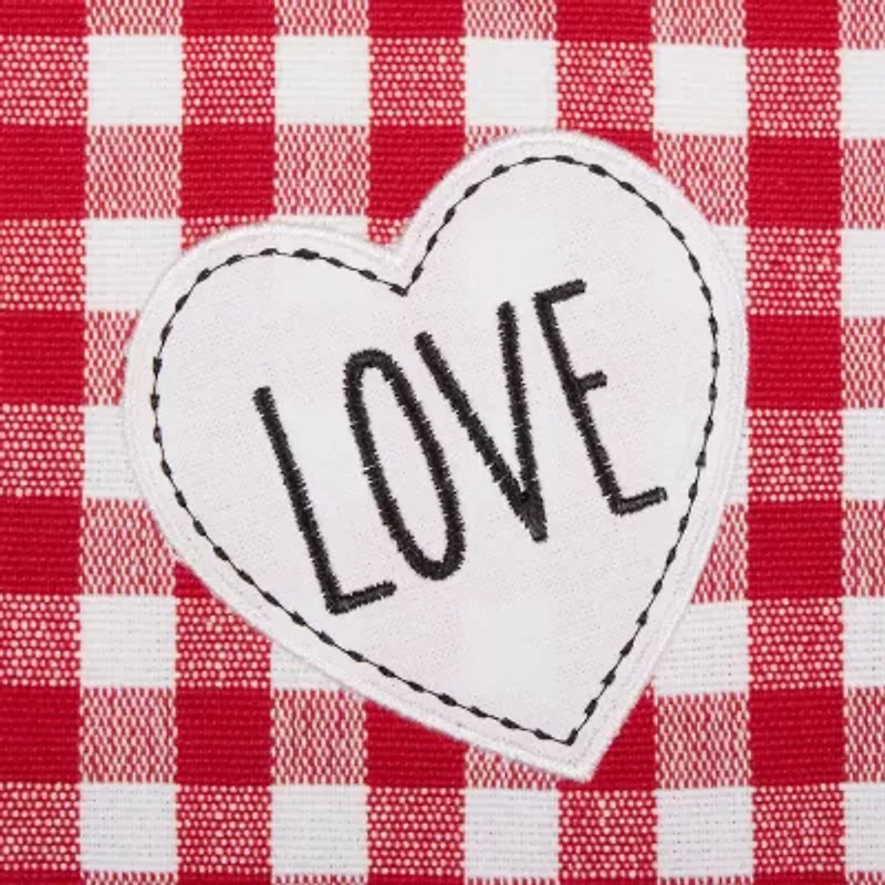 Design Imports Love & Xoxo Checkers Embellished 4-pc. Placemat
