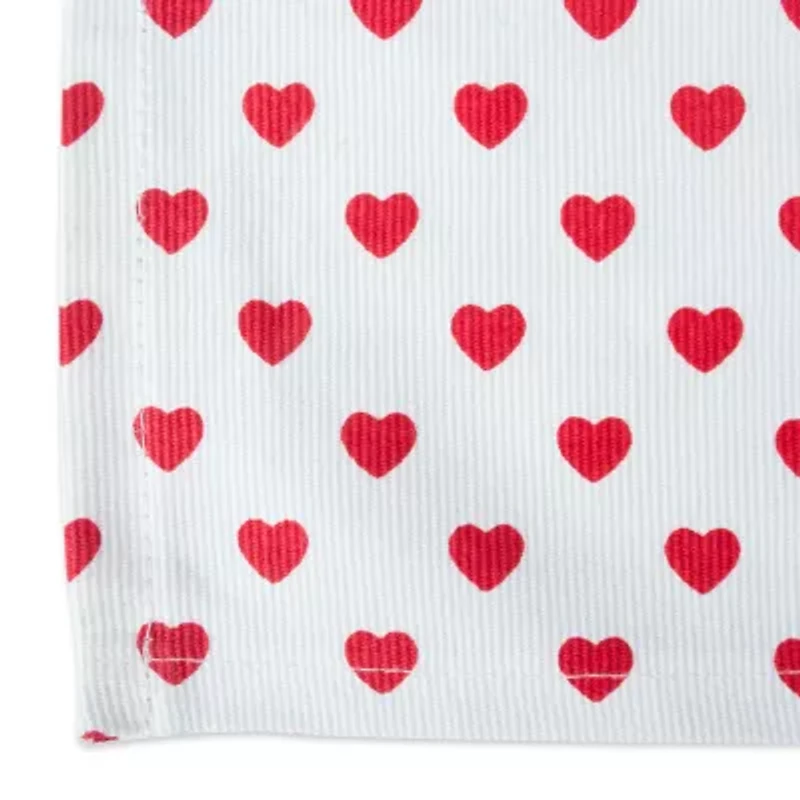Design Imports Lil Hearts Ribbed 6-pc. Placemat