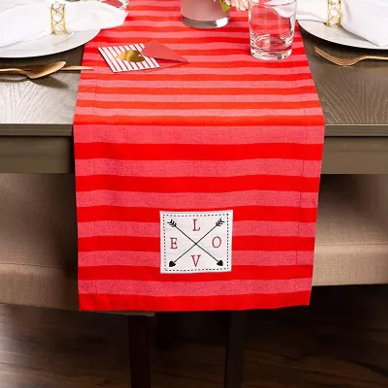 Design Imports In Love Embellished Table Runner
