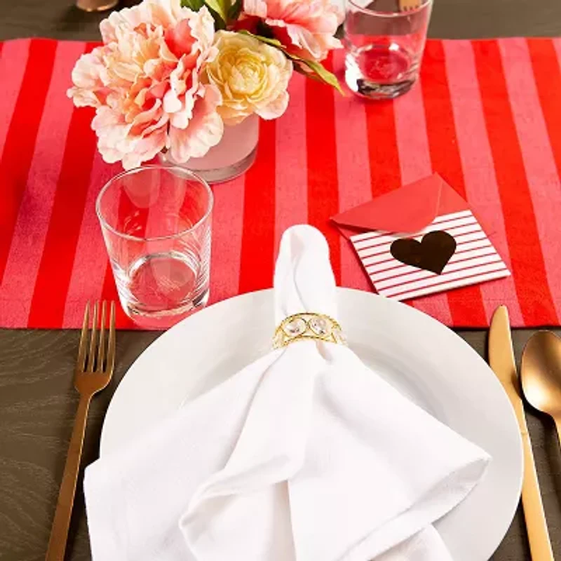 Design Imports In Love Embellished Table Runner