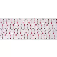 Design Imports Hearts & Arrow Print Table Runner