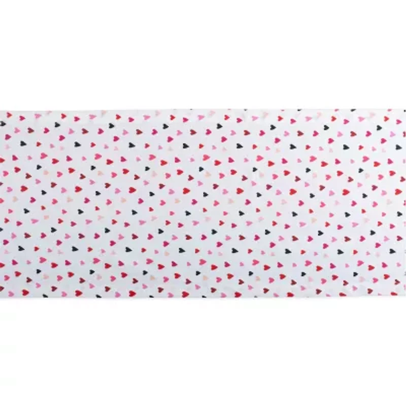 Design Imports Confetti Hearts Print Table Runner