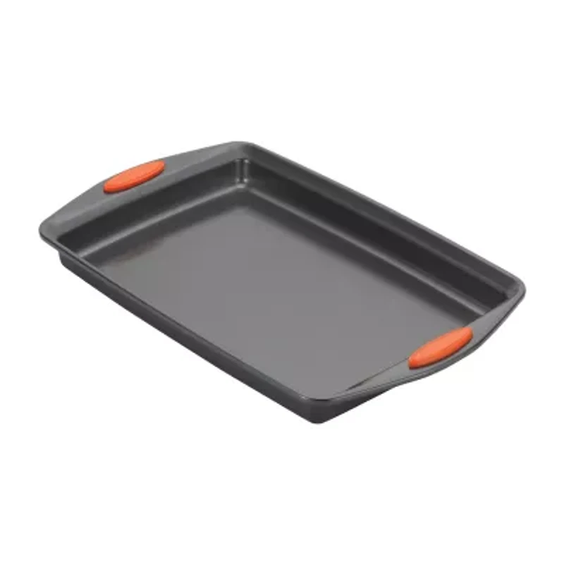 Rachael Ray® Yum-o! Oven Lovin’ 3-pc. Cookie Pan Set with Orange Silicone Grips