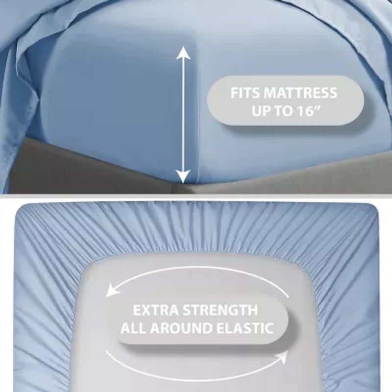 Swift Home Ultra Glam Soft Ruffle Hem Deep Pocket Sheet Set