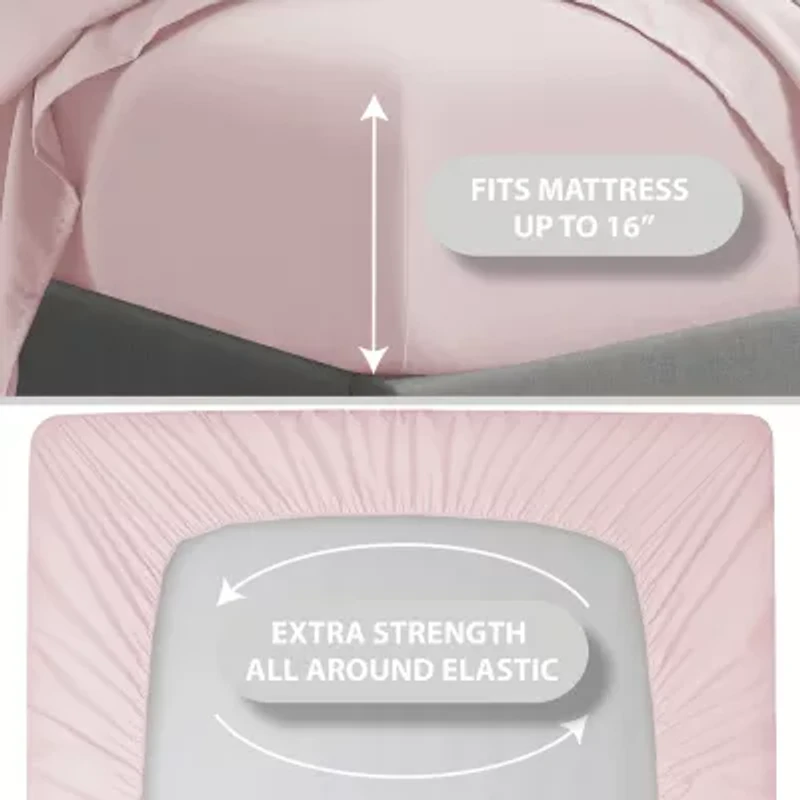 Swift Home Ultra Glam Soft Ruffle Hem Deep Pocket Sheet Set