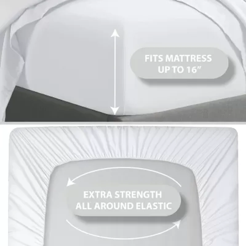 Swift Home Ultra Glam Soft Ruffle Hem Deep Pocket Sheet Set