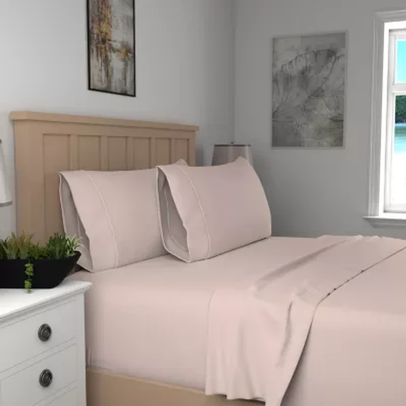 Purity Home Organic Cotton 300 Thread Count Eco-Friendly Sheet Set & Pillowcases