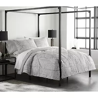 Shavel Home Products Seersucker Lightweight Reversible Down Alternative Comforter Set
