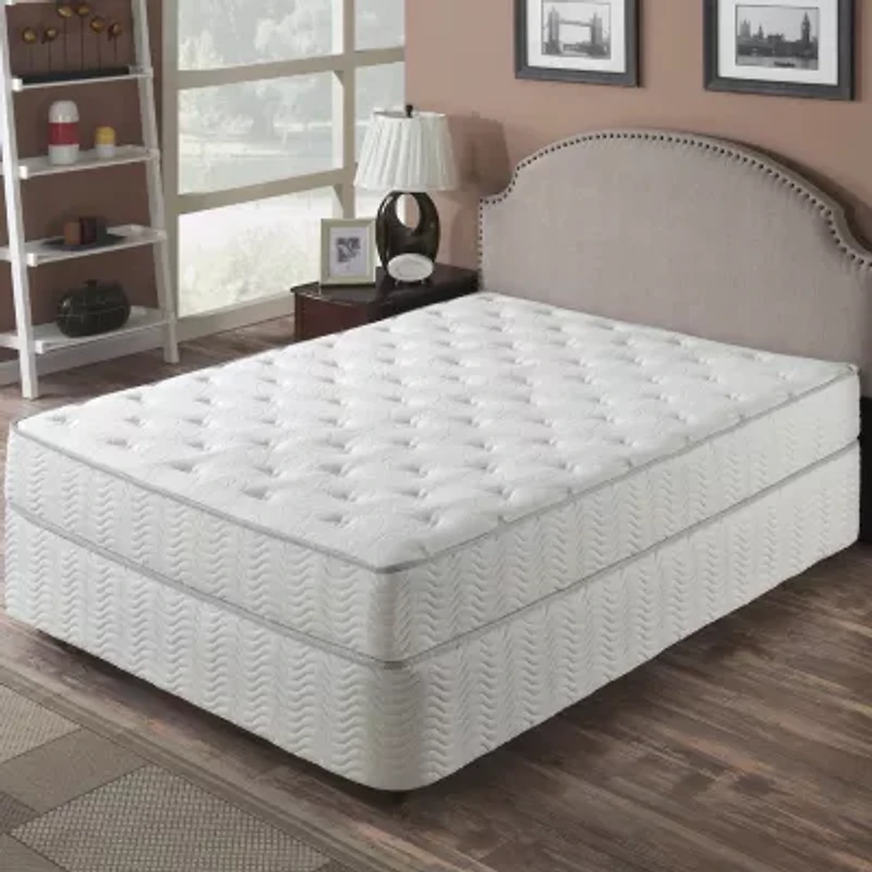 Primo Solar Pocket Coil 9" Medium/Firm Hyrbid Tight Top Mattress a Box