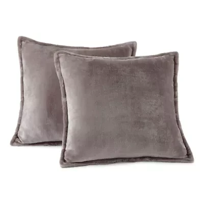 Home Expressions Velvet Plush 2-pack Square Throw Pillow