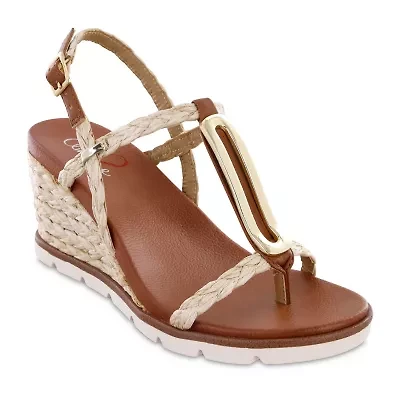 Mia Amore Womens Tyrah Wedge Sandals