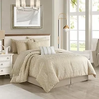 Stratford Park Shay 10-pc. Damask + Scroll Lightweight Comforter Set