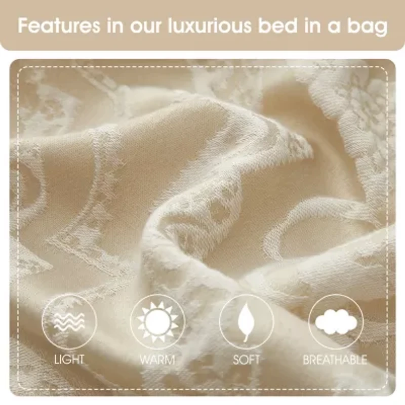 Stratford Park Shay 10-pc. Damask + Scroll Lightweight Comforter Set