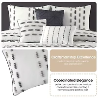 Stratford Park Raven 7-pc. Stripes Lightweight Comforter Set