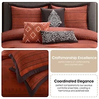 Stratford Park Linati 7-pc. Damask + Scroll Midweight Comforter Set
