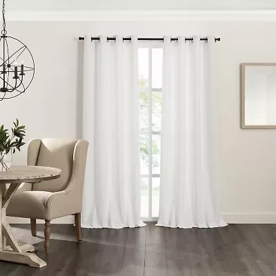 Fieldcrest Catalina Grommet Top Light-Filtering Single Curtain Panel