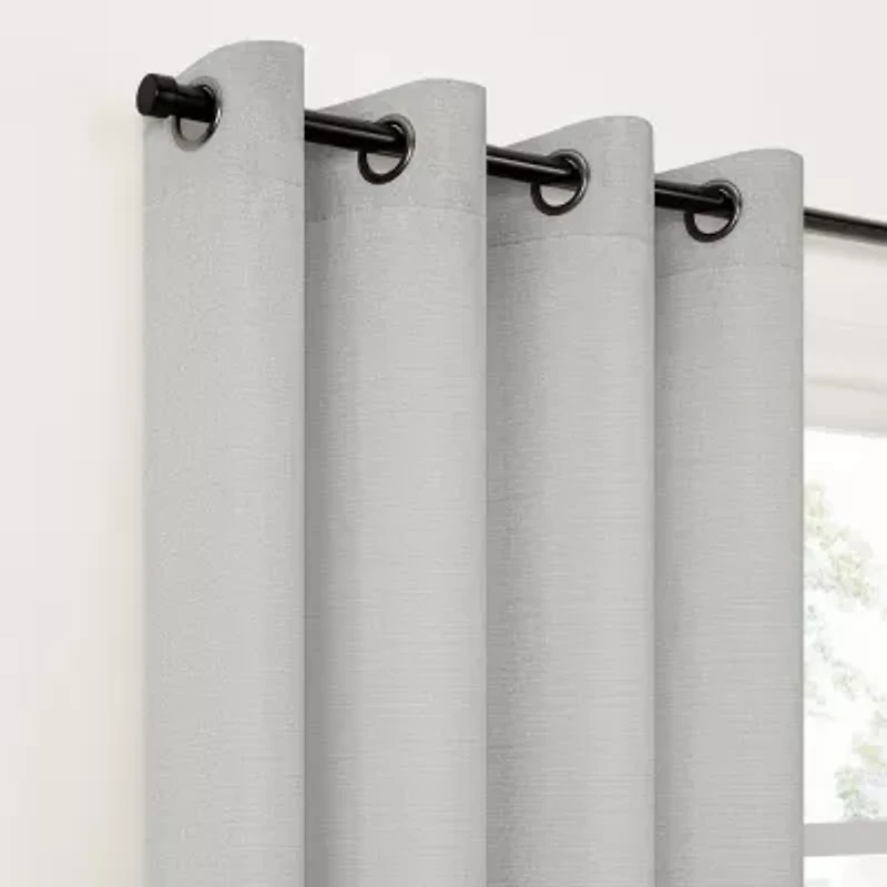 Fieldcrest Catalina Grommet Top Light-Filtering Single Curtain Panel
