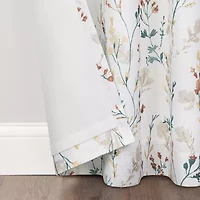 Fieldcrest Catalina Print Grommet Top Light-Filtering Single Curtain Panel