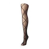 MeMoi Womens Sheer Diamond Tights