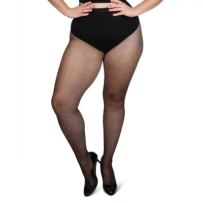 MeMoi Womens Fishnet Not Applicable Plus Tights