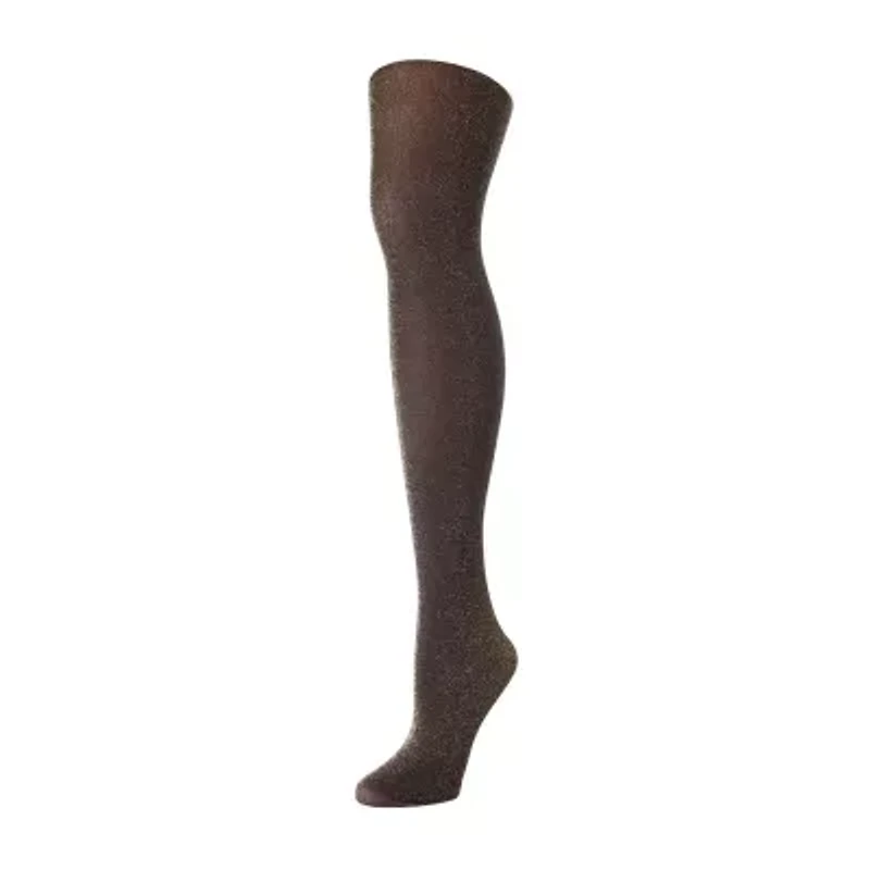 MeMoi Womens Glitter Opaque Tights