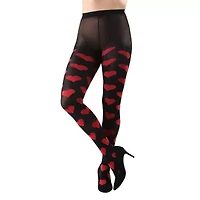 MeMoi Womens Opaque Heart Not Applicable Hearts Tights