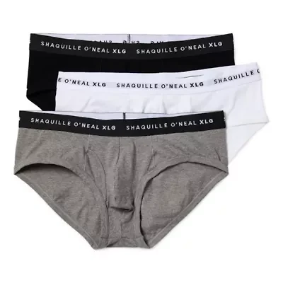Shaquille O'Neal XLG Activated Cooling Mens Big and Tall 3 Pack Briefs 346159