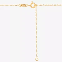 Miraculous Medal Womens White Mother Of Pearl 14K Gold Over Silver Oval 20 Inch Pendant Necklace