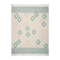 Lr Home Hudson Diamond Washable Throw