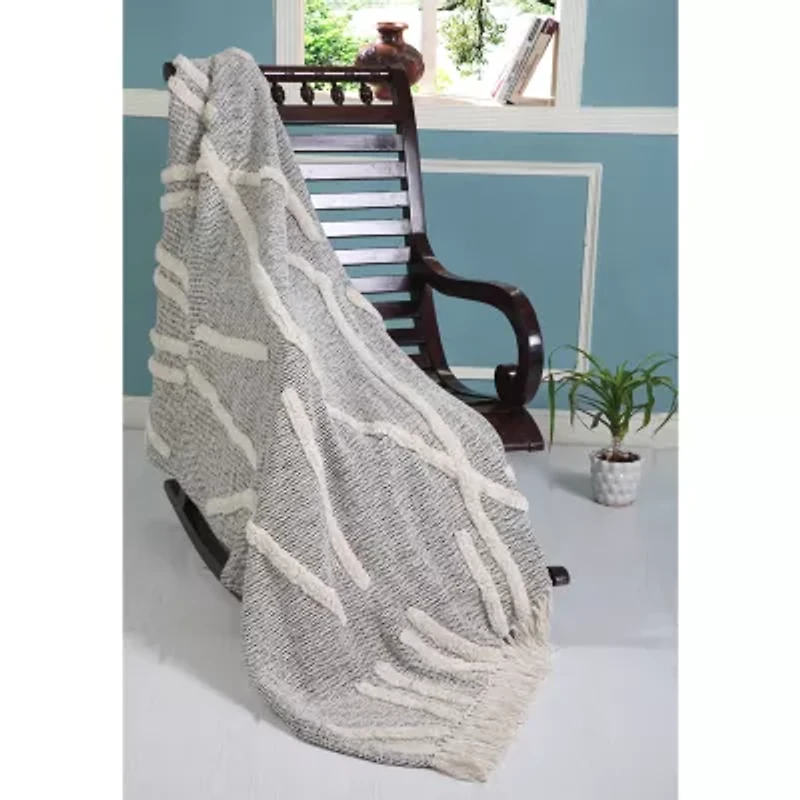 Lr Home Luca Diamond Washable Throw
