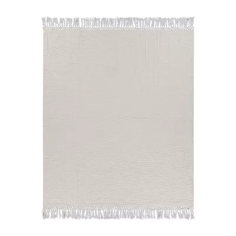 Lr Home Lucy Solid Reversible Throw