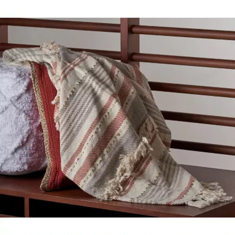 Lr Home Sarra Stripe Washable Throw