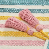 Lr Home Angel Stripe Washable Reversible Throw